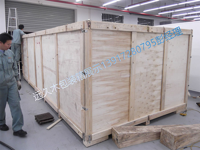 上海松江大型出口框架滑木包装箱厂家定制